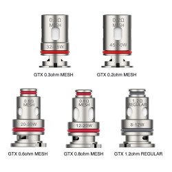 RÉSISTANCES GTX / 5PCS - VAPORESSO-Ecigarettes-alavape.com