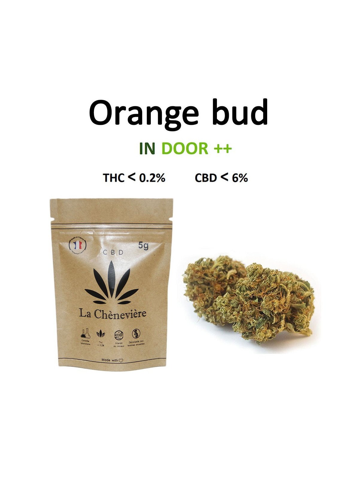 ORANGE BUD FLEUR - LA CHÈNEVIÈRE CBD-CBD-alavape.com