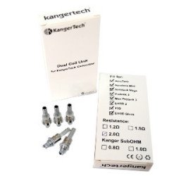 RÉSISTANCES DUAL COIL V2 / 5PCS - KANGERTECH-Ecigarettes-alavape.com