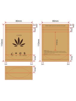POCHETTE VIDE POUR CBD / 50PCS-CBD-alavape.com