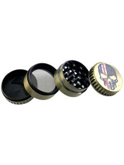 GRINDER METAL CRANE 4CM 4 PARTIES (26018)-CBD-alavape.com