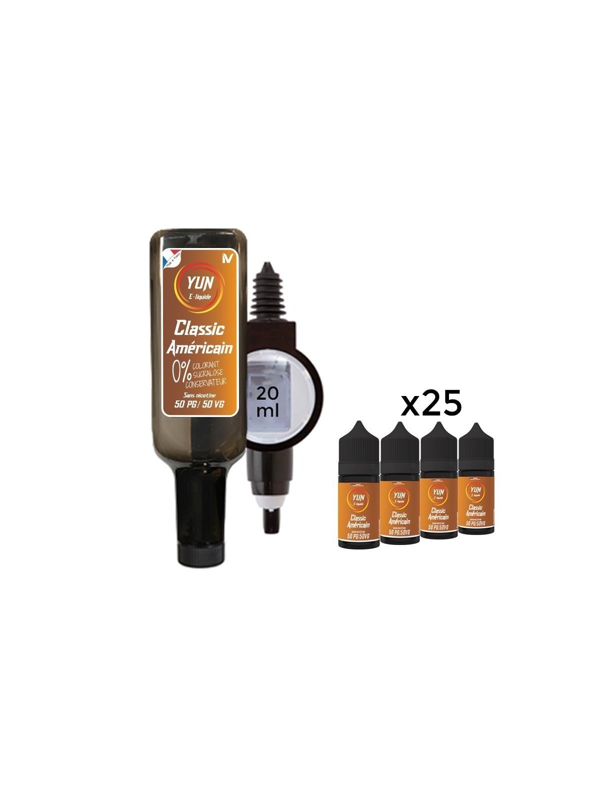 E LIQUIDE CLASSIC AMÉRICAIN 500ML - JUICE BAR YUN--alavape.com