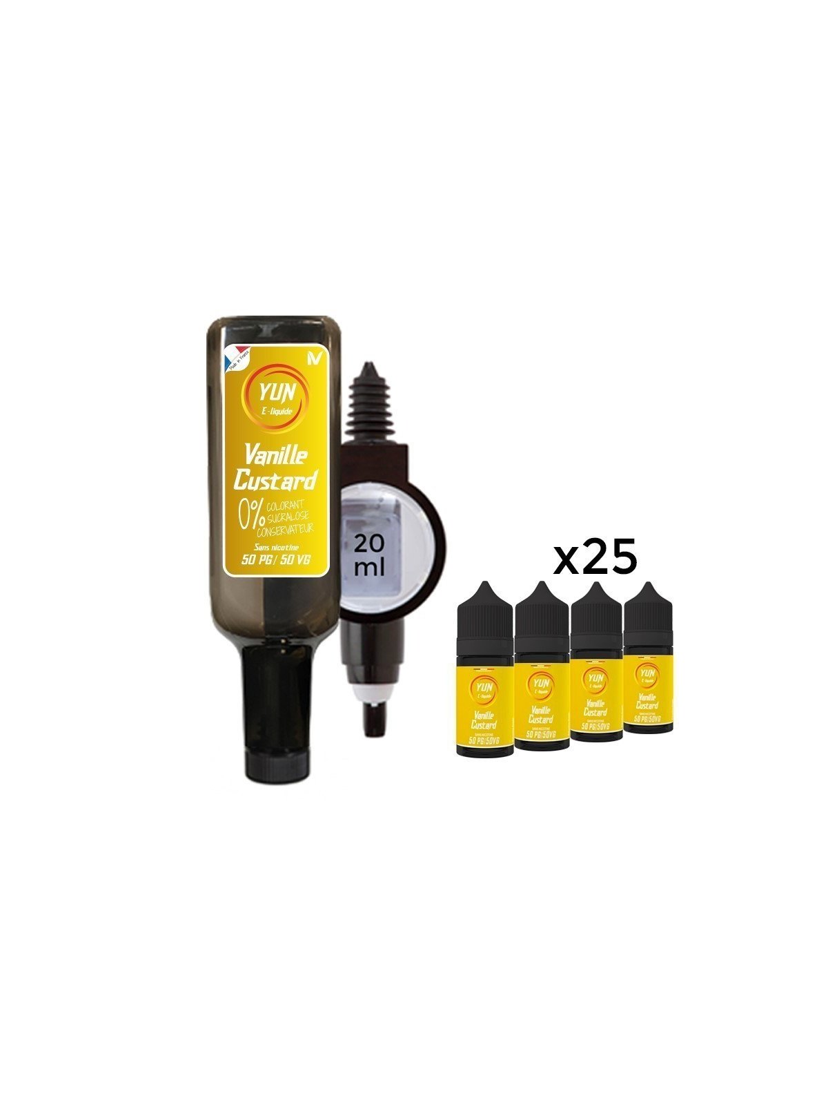 E LIQUIDE VANILLE CUSTARD 500ML - JUICE BAR YUN--alavape.com