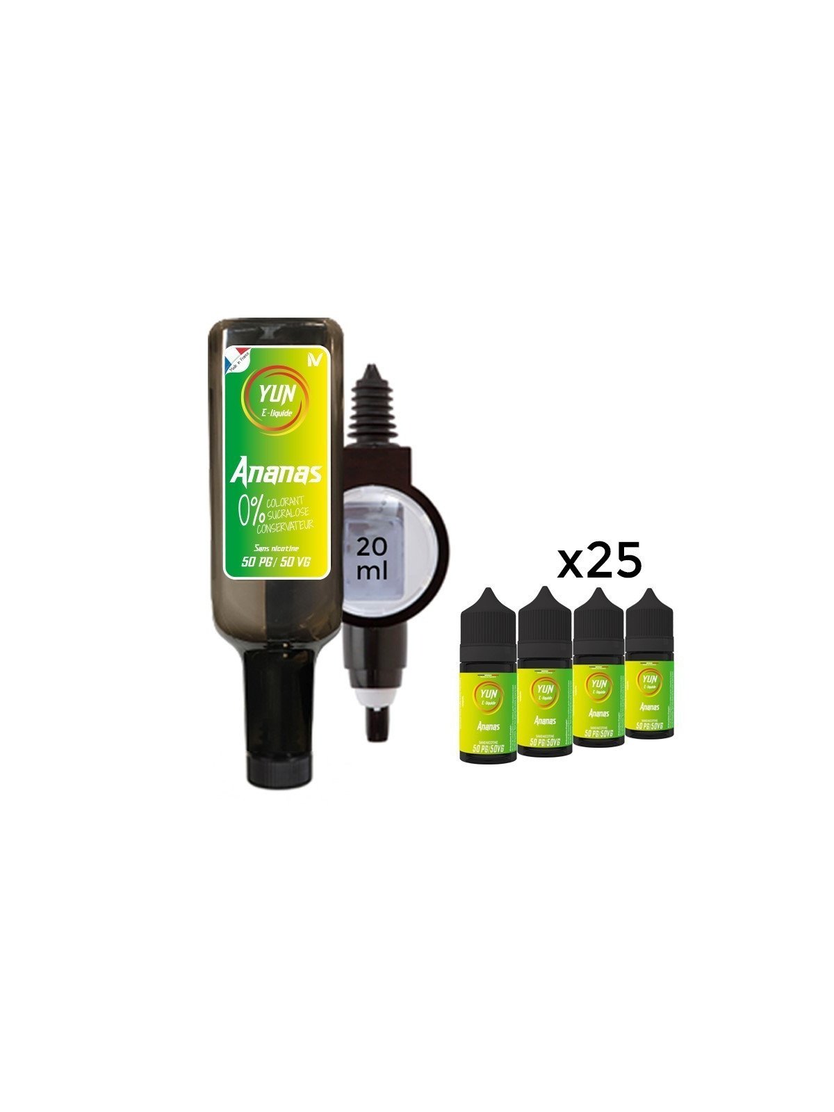 E LIQUIDE ANANAS 500ML - JUICE BAR YUN--alavape.com