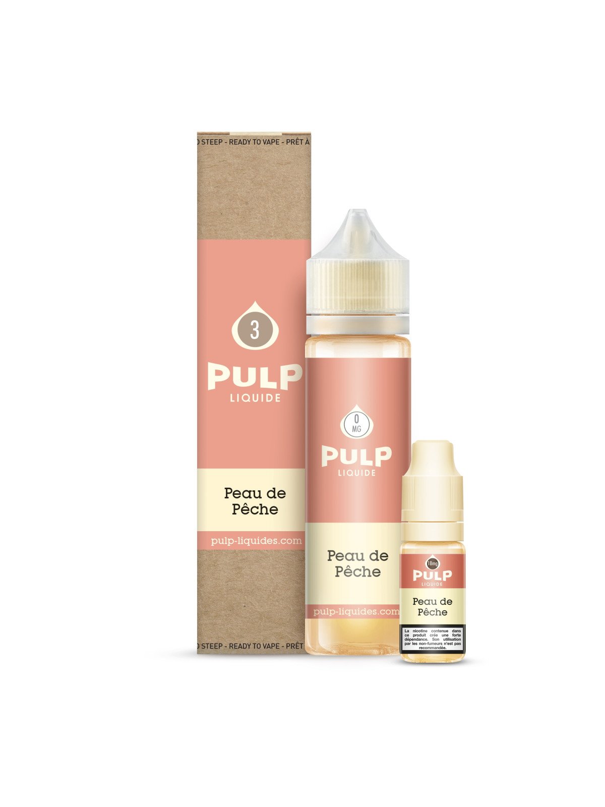 E LIQUIDE PACK 60ML PEAU DE PECHE - PULP--alavape.com