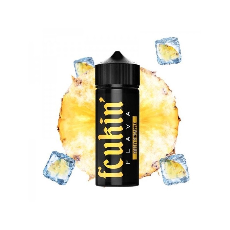 E LIQUIDE FREEZY PINEAPPLE 100ML - FCUKIN FLAVA--alavape.com