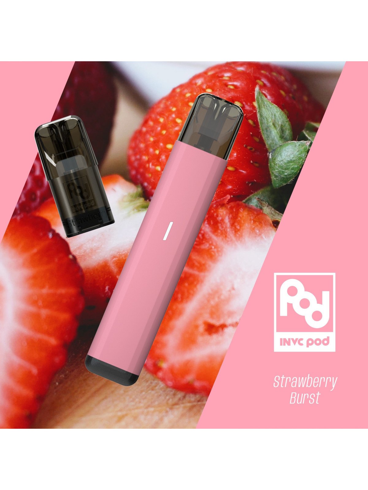 PUFF FRAISE RECHARGEABLE - INVC-PUFFS-alavape.com