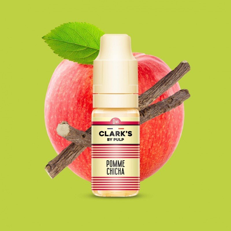 E LIQUIDE POMME CHICHA 10ML - CLARK'S BY PULP-Eliquides-alavape.com