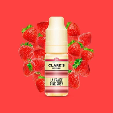 E LIQUIDE LA FRAISE PINK RUBY 10ML - CLARK'S BY PULP-Eliquides-alavape.com