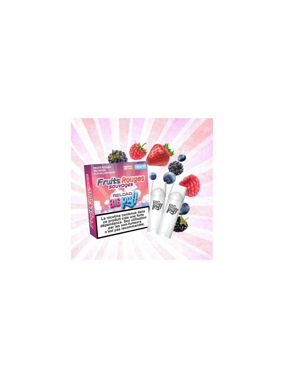 CARTOUCHES PUFF FRUITS ROUGES SAUVAGES / 2PCS - BIG PUFF RELOAD-PUFFS-alavape.com