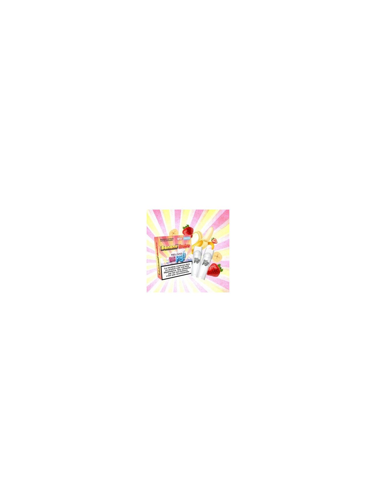 CARTOUCHES PUFF BANANE À LA FRAISE / 2PCS - BIG PUFF RELOAD-PUFFS-alavape.com