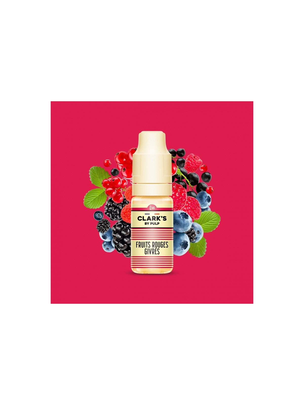 E LIQUIDE FRUITS ROUGES GIVRÉS 10ML - CLARK'S BY PULP-Eliquides-alavape.com