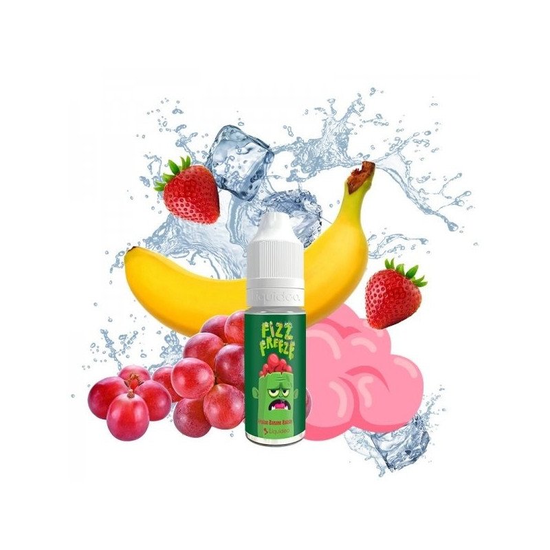 E-LIQUIDE FIZZ AND FREEZE FRAISE BANANE RAISIN 10ML - LIQUIDEO