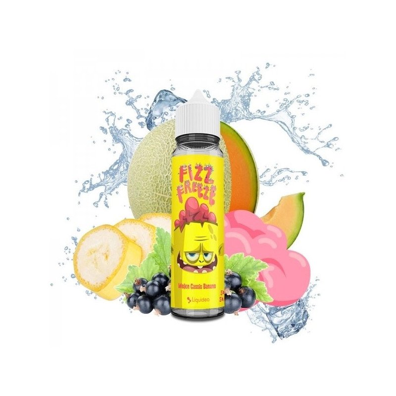 E-LIQUIDE FIZZ AND FREEZE MELON CASSIS BANANE 50ML - LIQUIDEO