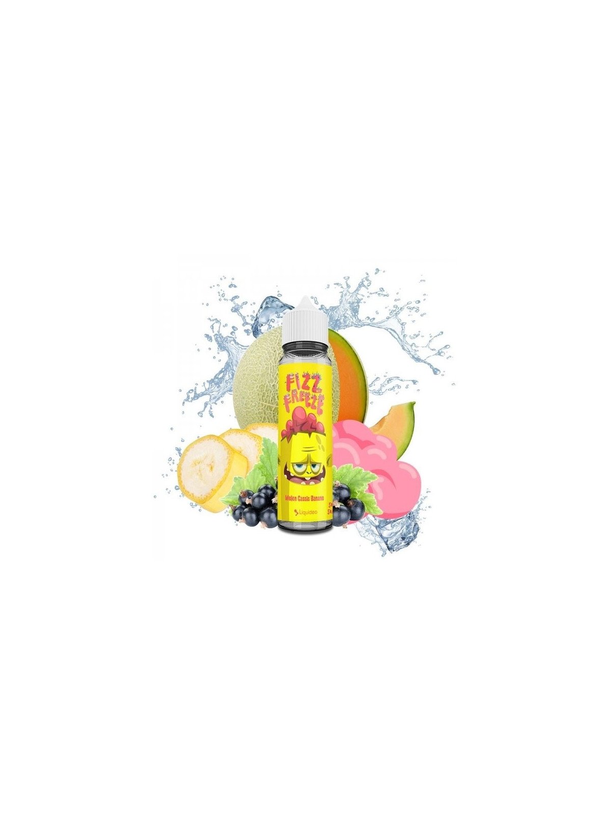 E-LIQUIDE FIZZ AND FREEZE MELON CASSIS BANANE 50ML - LIQUIDEO