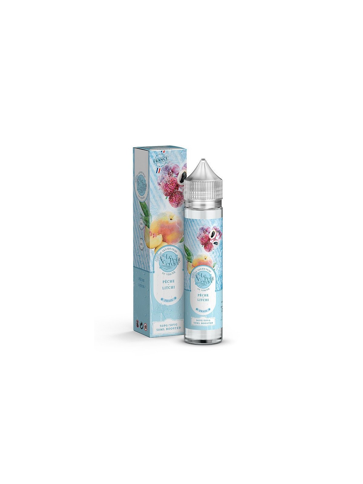 E-LIQUIDE LE PETIT VERGER FRAIS PÊCHE LITCHI 50ML - SAVOUREA