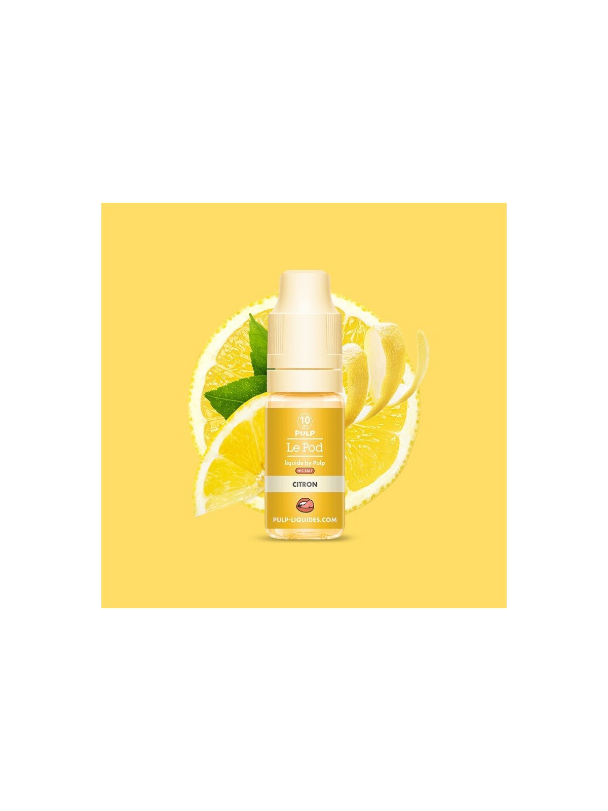E-LIQUIDE LE POD LIQUIDE CITRON SELS DE NICOTINE 10ML - PULP