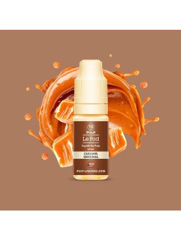 E-LIQUIDE LE POD LIQUIDE CARAMEL ORIGINAL SELS DE NICOTINE 10ML - PULP