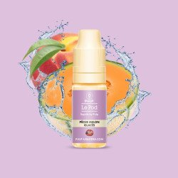 E-LIQUIDE LE POD LIQUIDE PÊCHE MELON GLACÉS SELS DE NICOTINE 10ML - PULP