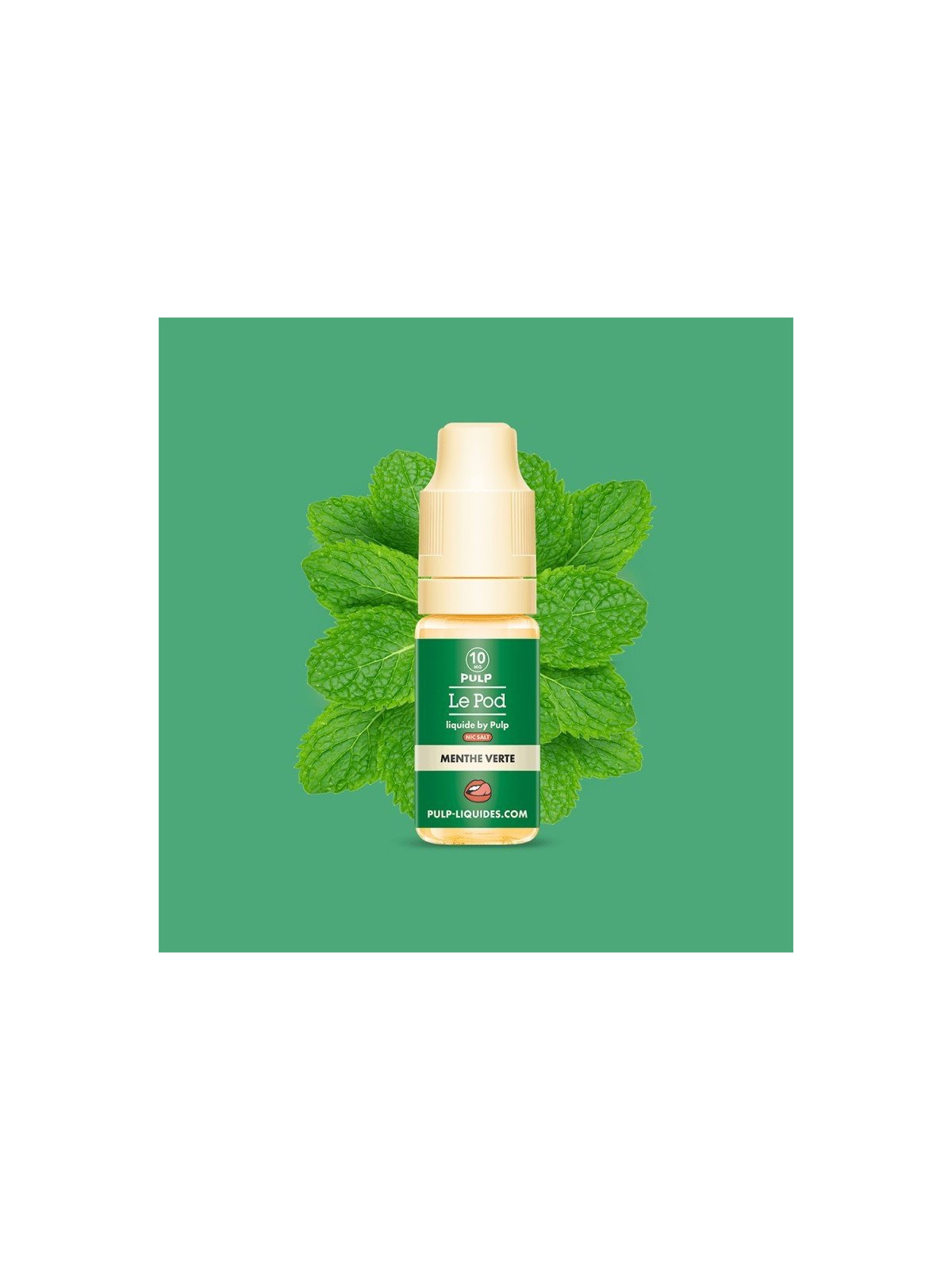 E-LIQUIDE LE POD LIQUIDE MENTHE VERTE SELS DE NICOTINE 10ML - PULP