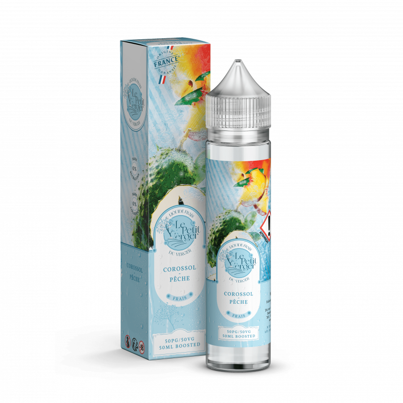 E-LIQUIDE LE PETIT VERGER FRAIS COROSSOL PÊCHE 50ML - SAVOUREA