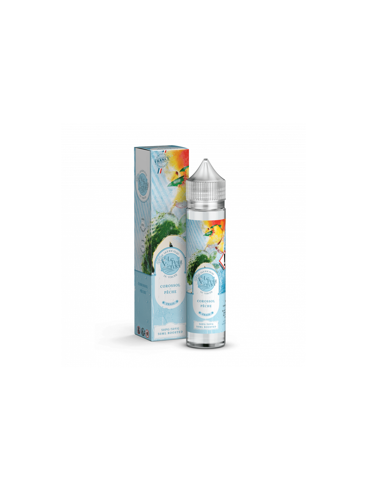 E-LIQUIDE LE PETIT VERGER FRAIS COROSSOL PÊCHE 50ML - SAVOUREA