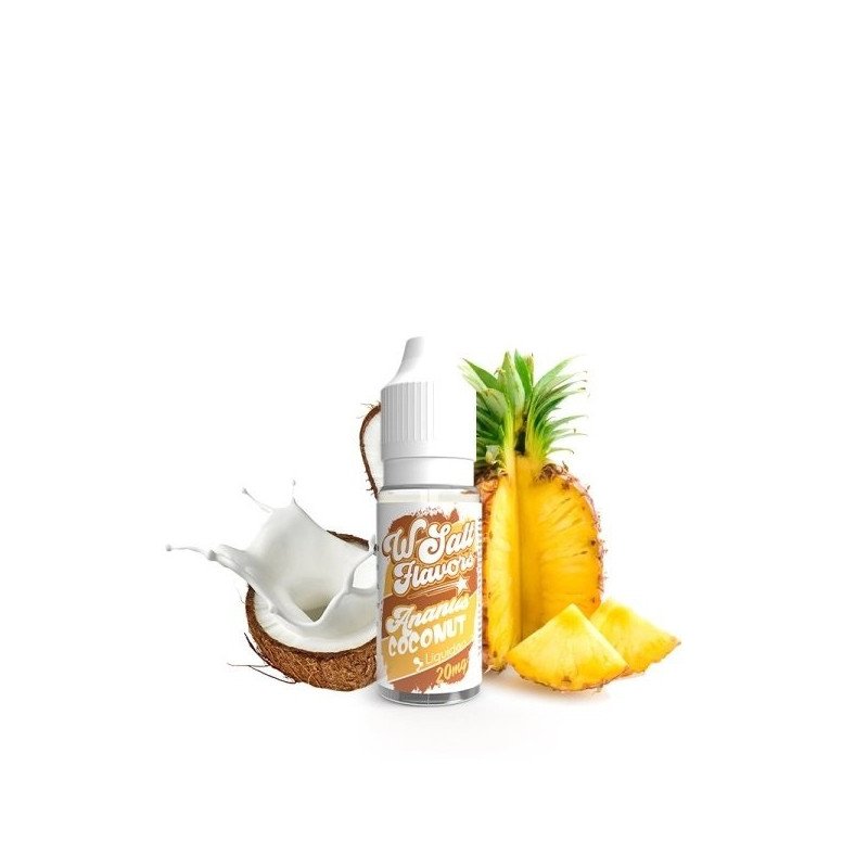 E-LIQUIDE WSALT FLAVORS ANANAS COCONUT SELS DE NICOTINE 10ML - LIQUIDEO