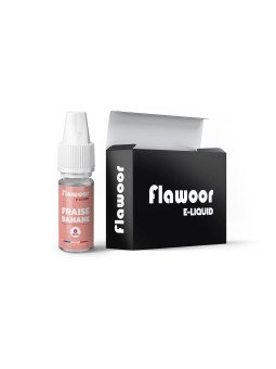 E-LIQUIDE FLAWOOR E-LIQUID FRAISE BANANE 10ML - FLAWOOR