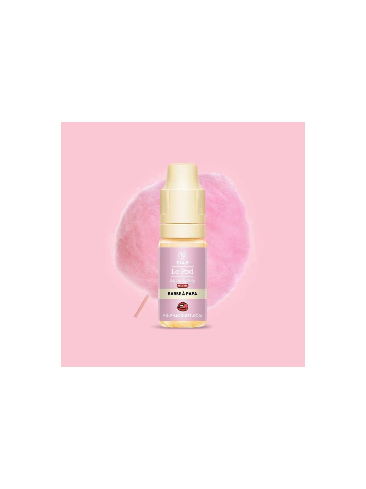 E-LIQUIDE LE POD LIQUIDE BARBE À PAPA SELS DE NICOTINE 10ML - PULP
