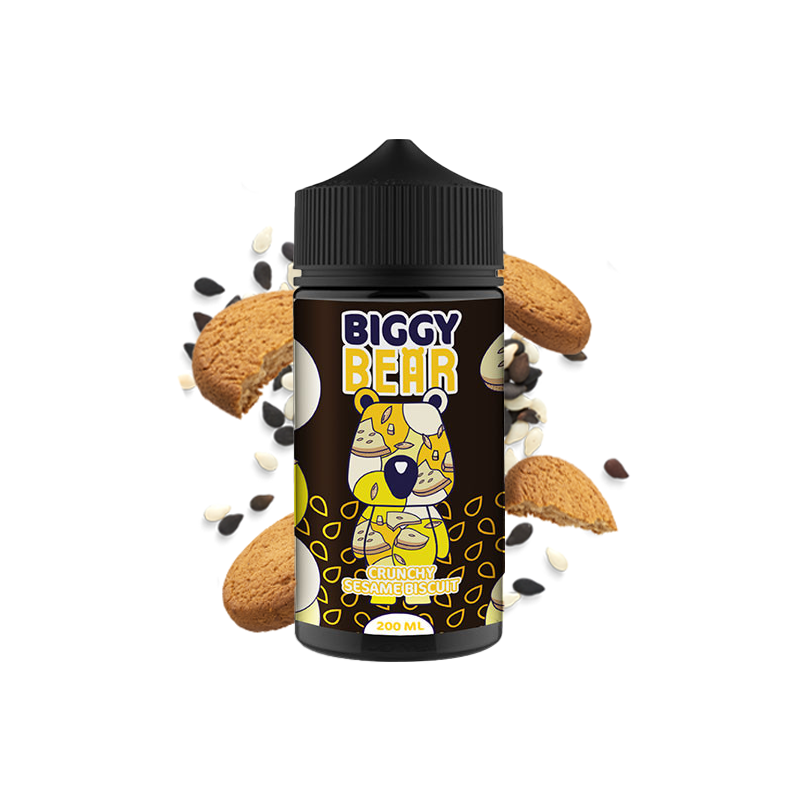E-LIQUIDE CRUNCHY SESAME BISCUIT 200ML - BIGGY BEAR