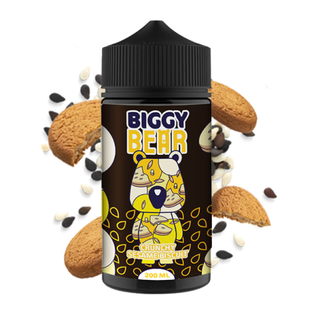 E-LIQUIDE CRUNCHY SESAME BISCUIT 200ML - BIGGY BEAR