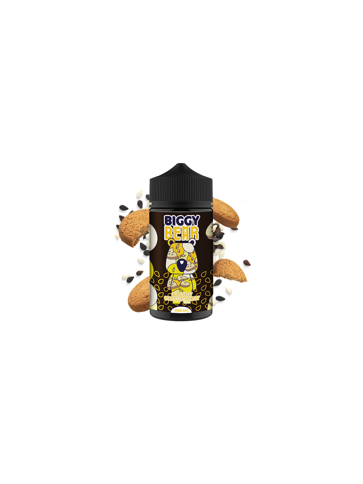 E-LIQUIDE CRUNCHY SESAME BISCUIT 200ML - BIGGY BEAR