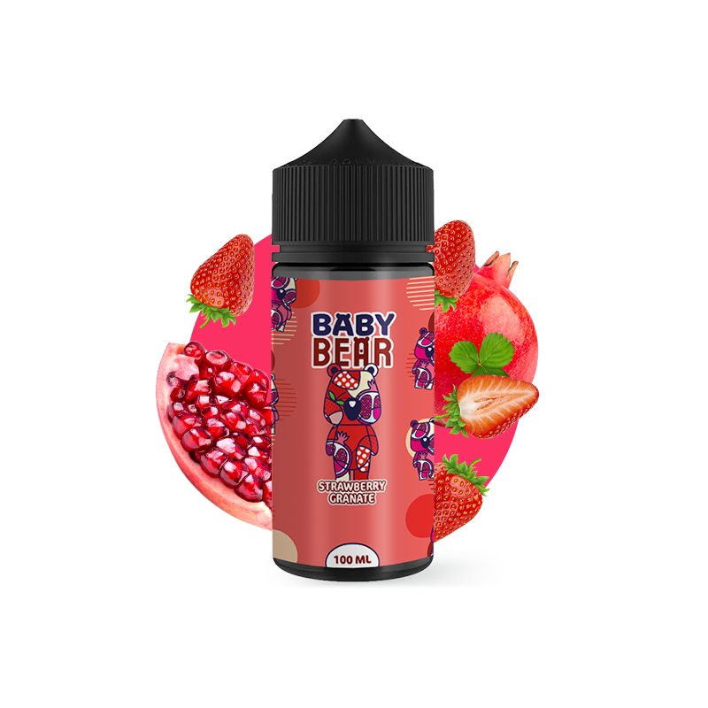 E-LIQUIDE STRAWBERRY GRANATE 100ML - BABY BEAR