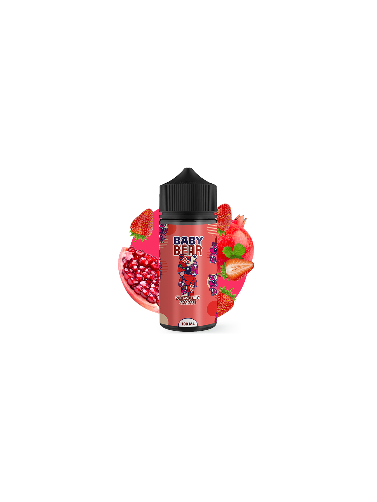 E-LIQUIDE STRAWBERRY GRANATE 100ML - BABY BEAR