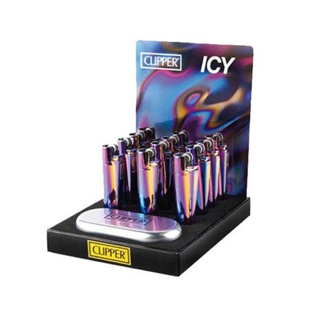 Briquet Pierre Clipper Icy Color / 12Pcs