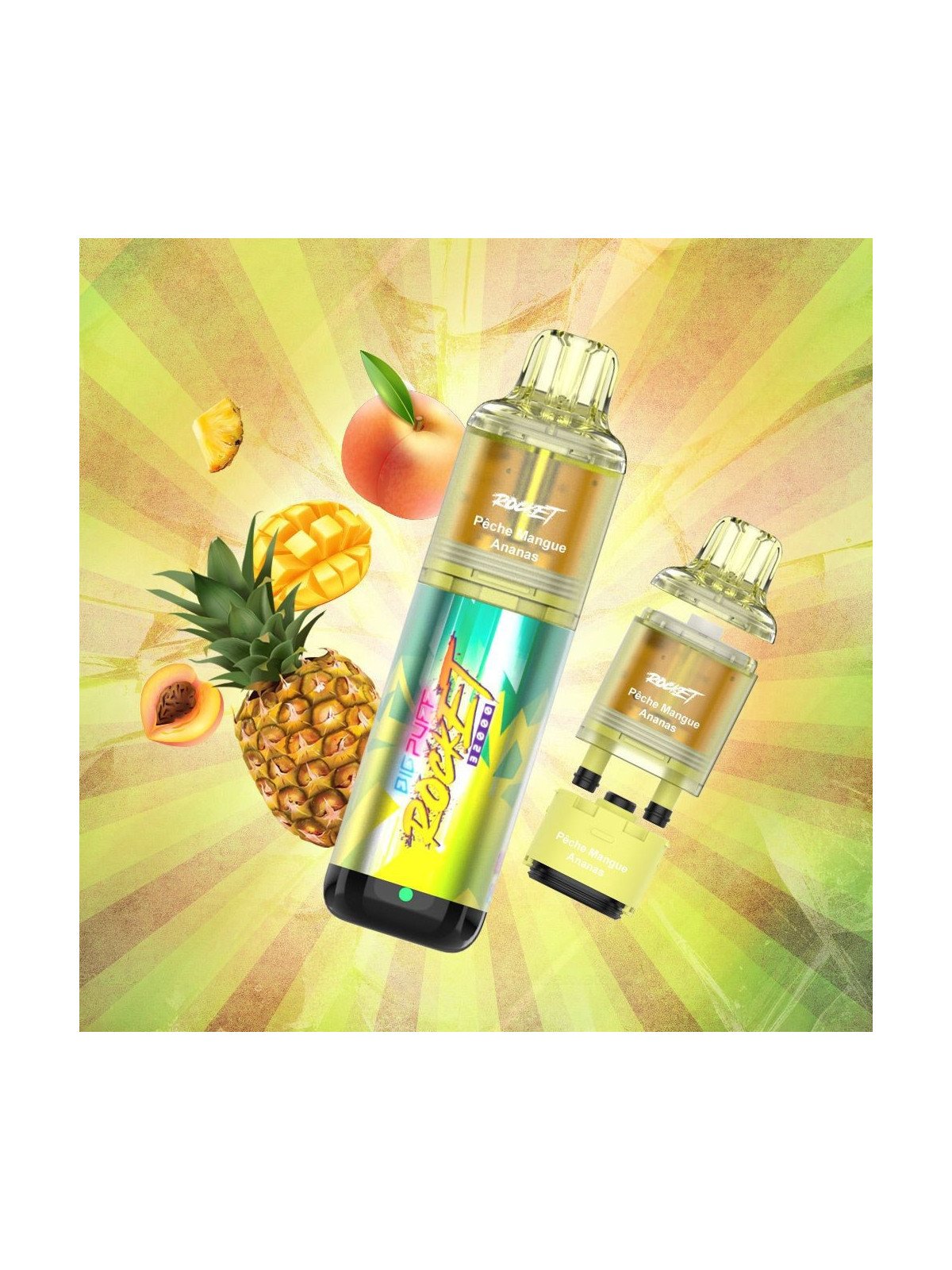 BIG PUFF Pêche Mangue Ananas 32000 Puffs