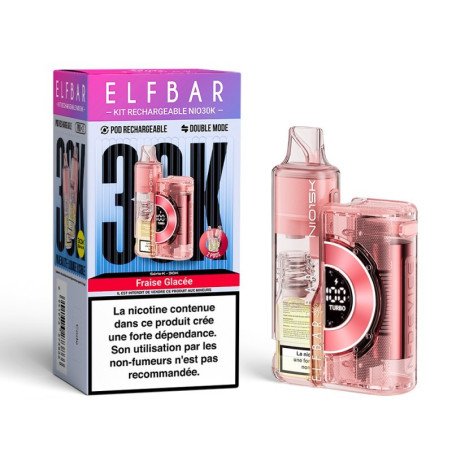 ELFBAR 600 Fraise Glacée 30000 Puffs - Nio30K ELFBAR