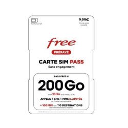 FREE MOBILE Cartes Sim Free Prépayé / 10Pcs