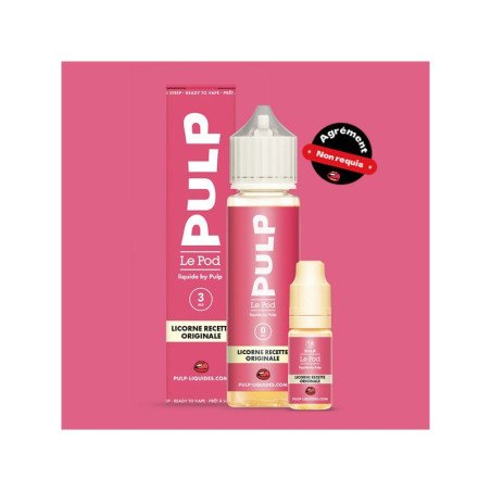 Pack 60ml Licorne Recette Originale Le Pod Liquide By Pulp - Packs…