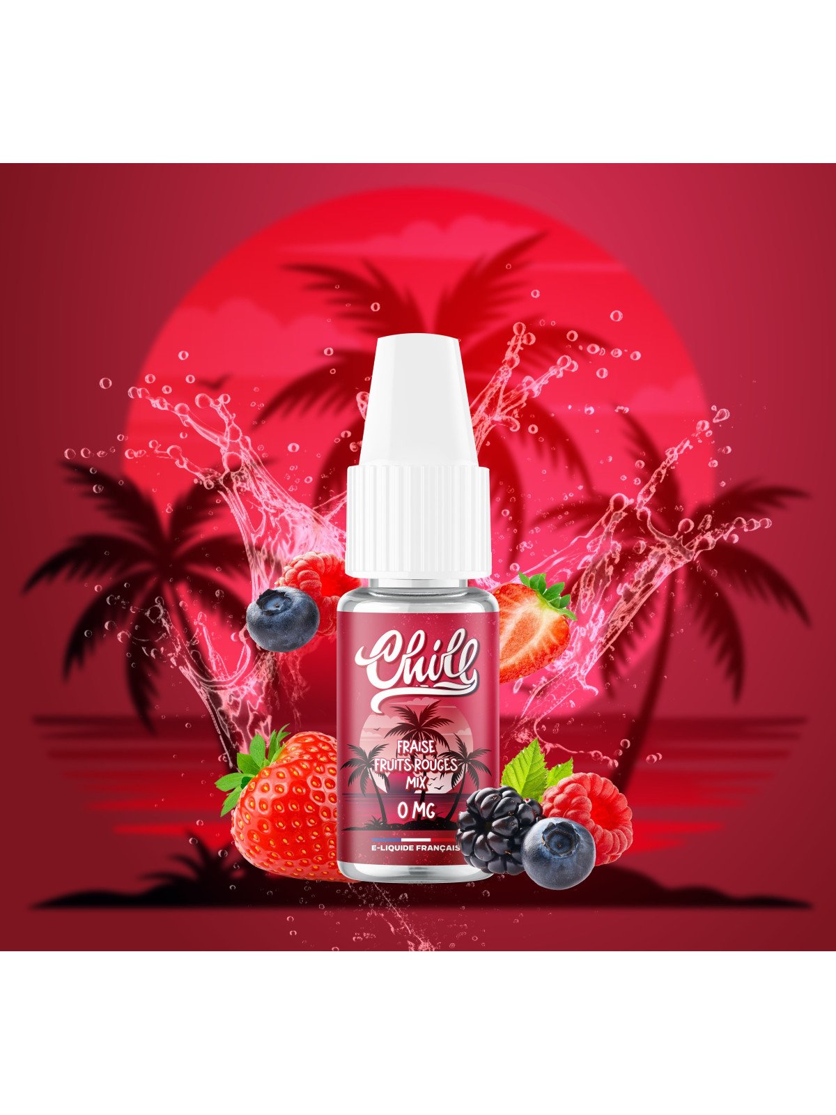 P-VAPOR Fraise Fruits Rouges Mix / 10Pcs