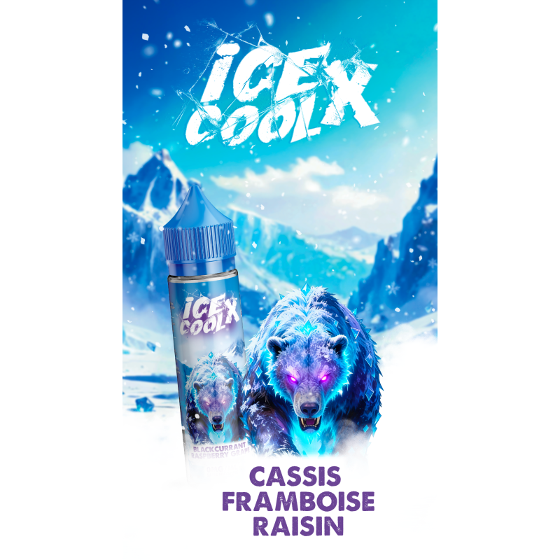 LIQUIDAROM Blackcurrent Rapberry Grape 50ml - Ice Cool X