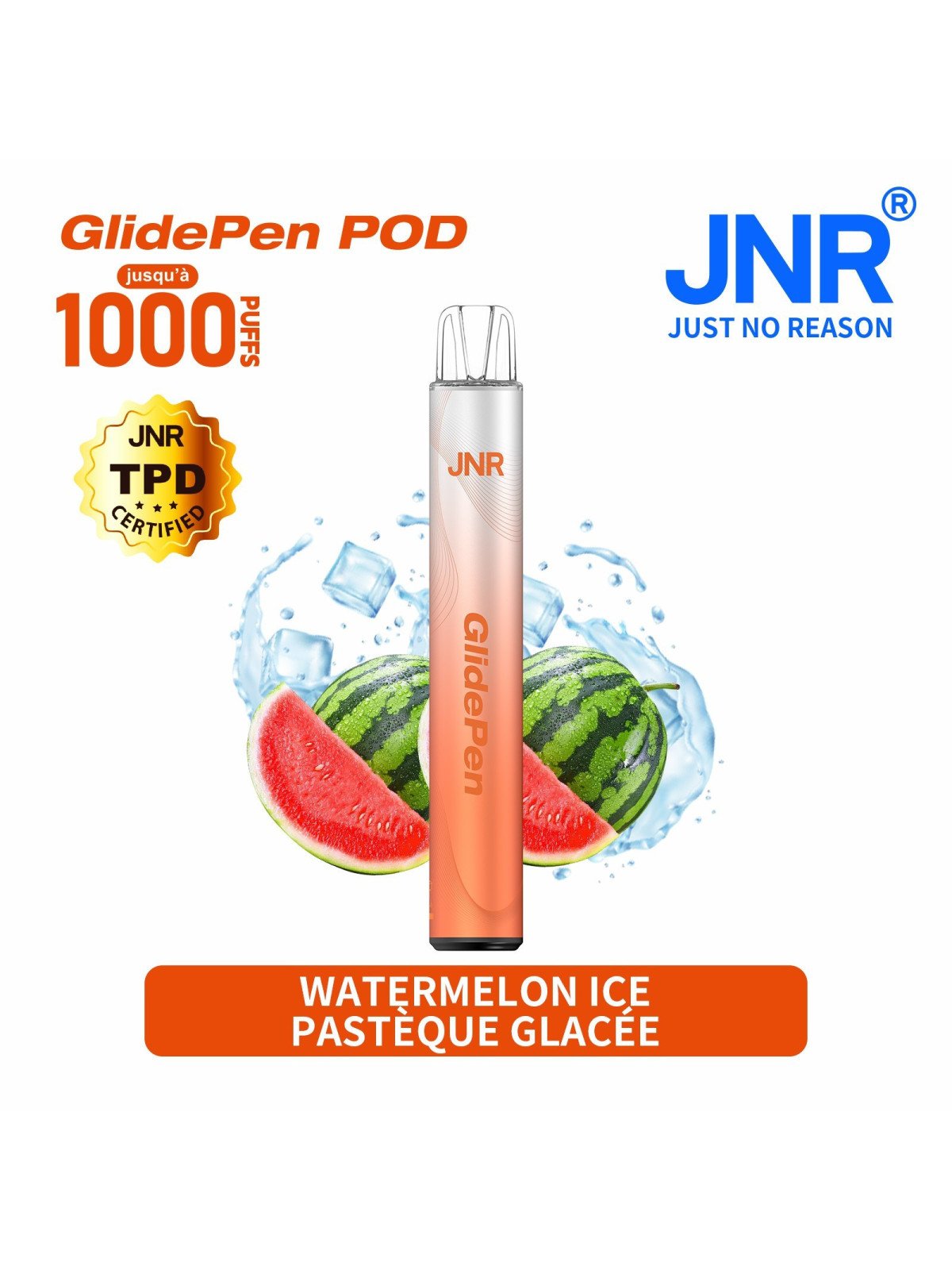 Watermelon Ice 1000 PUFFS - GLIDE PEN JNR
