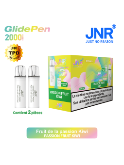 Cartouche Passion Fruit Kiwi / 2pcs 2000 PUFFS - GLIDE PEN JNR Boite de regroupement