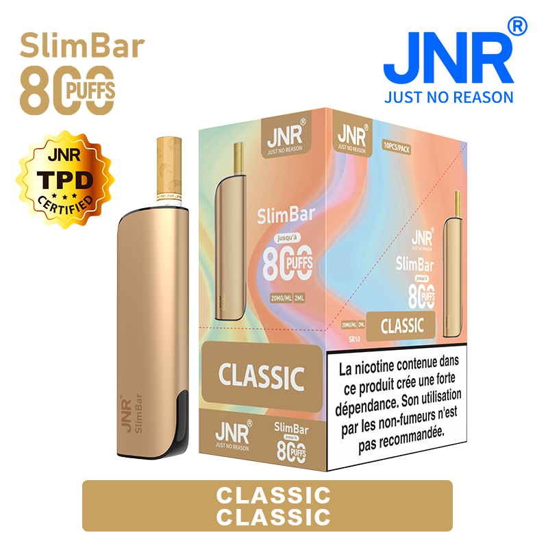 Kit Classic 800 PUFFS - SlimBar JNR