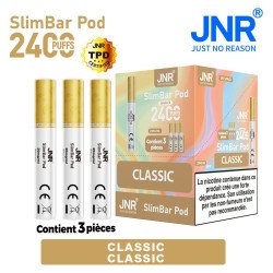 Cartouche Classic / 3pcs 2400 PUFFS - SLIMBAR JNR Boite de regroupement