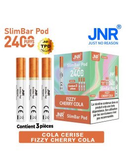 Cartouche Fizzy Cherry Cola / 3pcs 2400 PUFFS - SLIMBAR JNR Boite