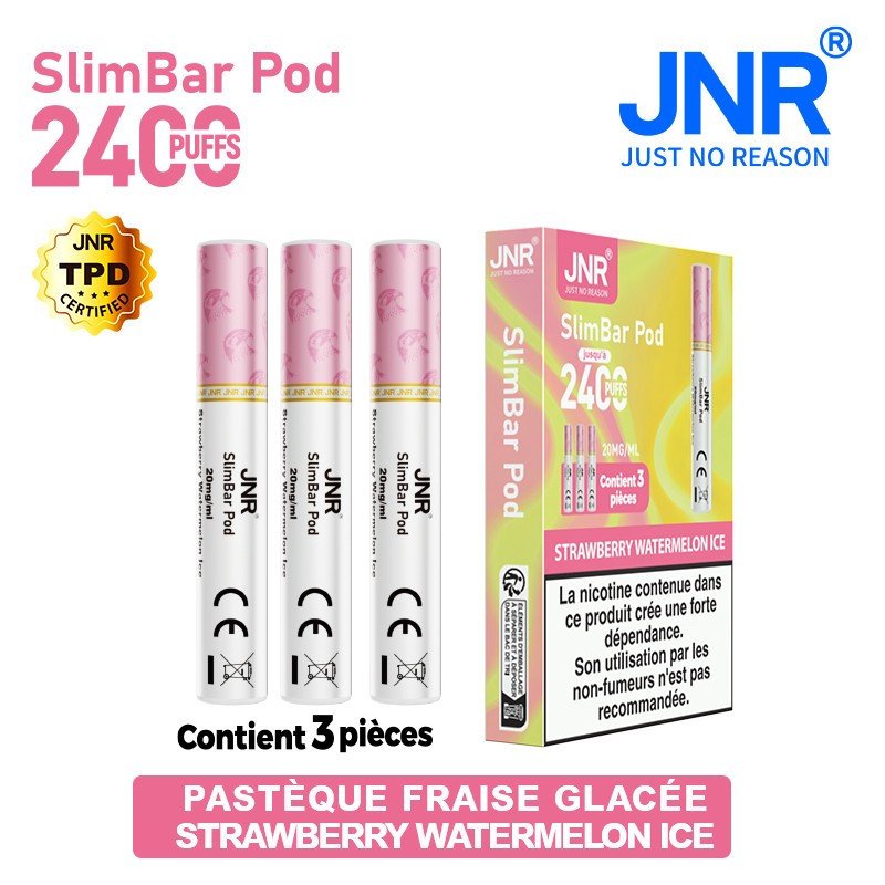 Cartouche Classic / 3pcs 2400 PUFFS - SLIMBAR JNR Boite
