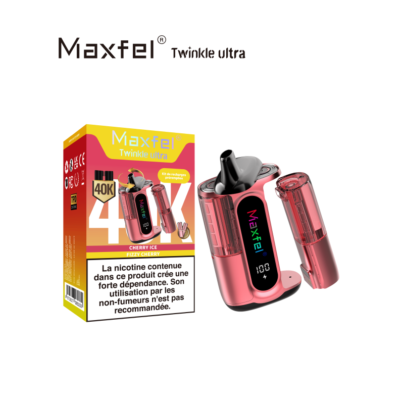 Cherry Ice + Fizzy Cherry 40K - Twinkle Ultra Maxfel