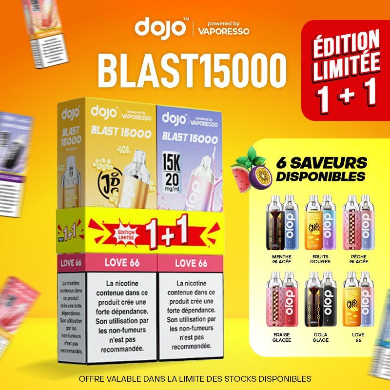 VAPORESSO Bundle 1+1 Kit Fruits Rouges - Dojo Blast 15K Limited…