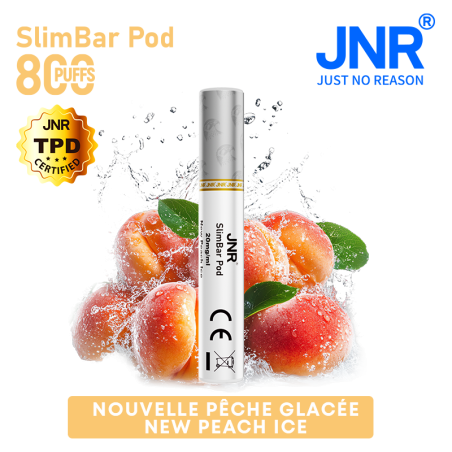 Cartouche New Peach Ice / 3pcs 2400 PUFFS - SLIMBAR JNR